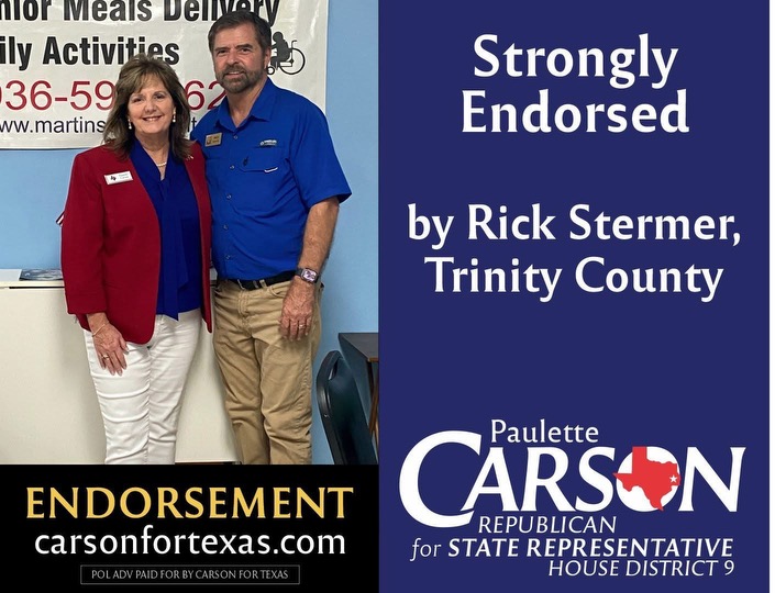 Rick Stermer Endorses Paulette Carson