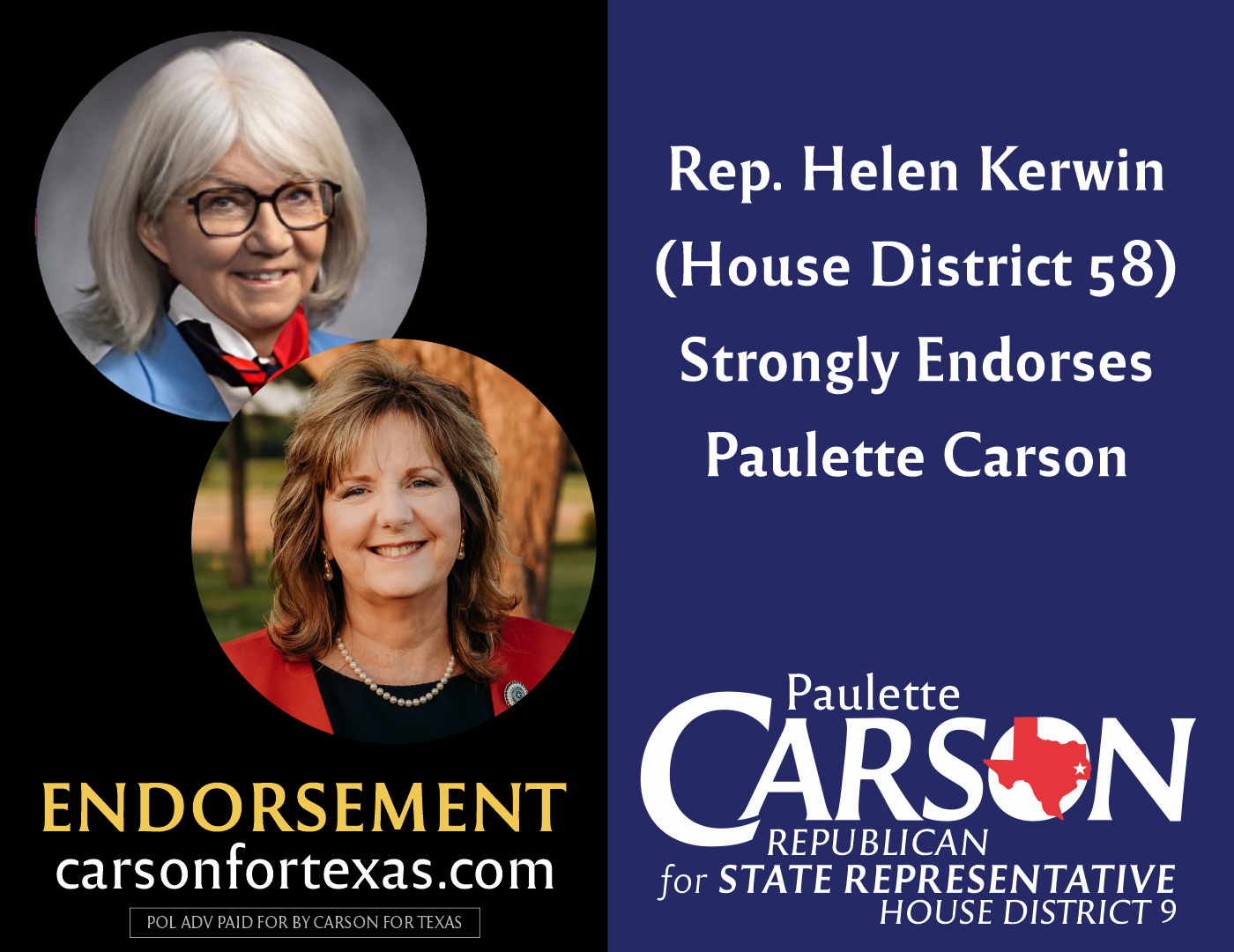 Rep. Helen Kerwin Endorses Paulette Carson